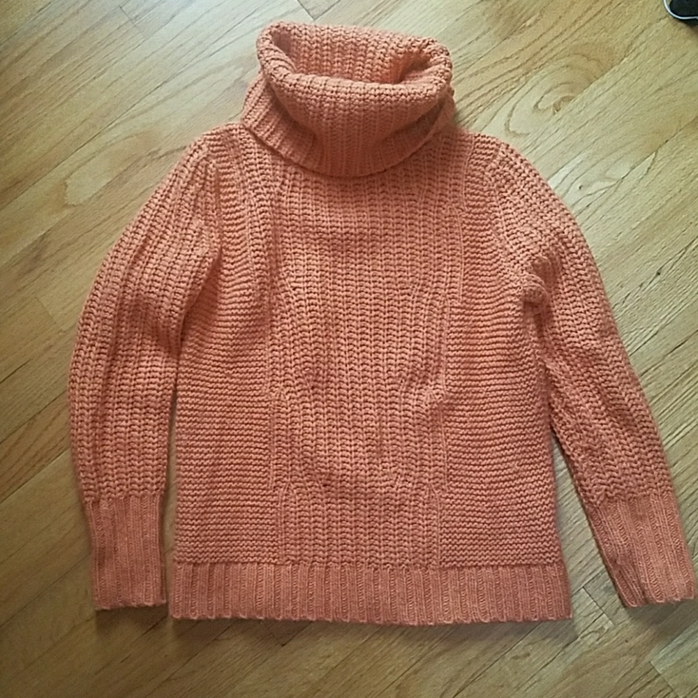 Funnel neck heavy sweater